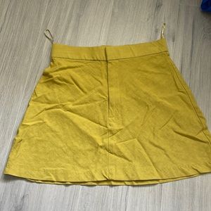 Zara Linen a line mini skirt